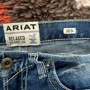 30/34 Ariat jeans, relaxed boot cut.